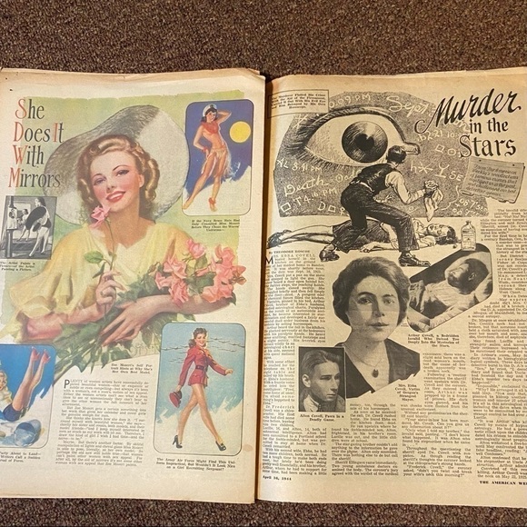 American Weekly April 16, 1944 issue. Filled with WWII-era entertainment + news. - Picture 7 of 9